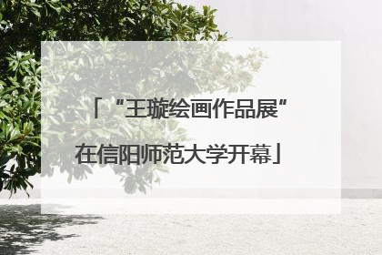 “王璇绘画作品展”在信阳师范大学开幕