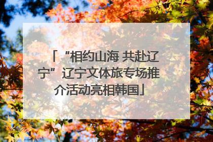 “相约山海 共赴辽宁”辽宁文体旅专场推介活动亮相韩国