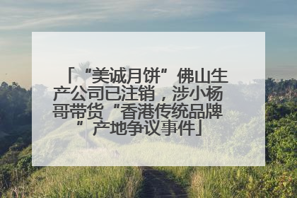 “美诚月饼”佛山生产公司已注销，涉小杨哥带货“香港传统品牌”产地争议事件