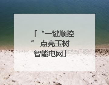 “一键顺控” 点亮玉树智能电网