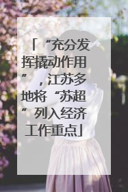 “充分发挥撬动作用”，江苏多地将“苏超”列入经济工作重点