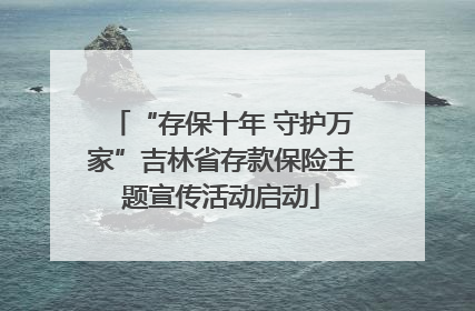 “存保十年 守护万家”吉林省存款保险主题宣传活动启动