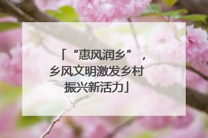 “惠风润乡”，乡风文明激发乡村振兴新活力