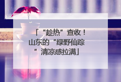 “趁热”查收！山东的“绿野仙踪”清凉感拉满