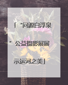 “问源白浮泉”公益摄影展展示运河之美