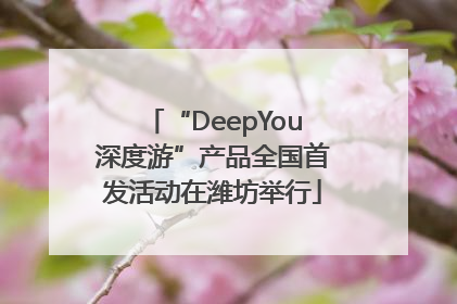“DeepYou深度游”产品全国首发活动在潍坊举行