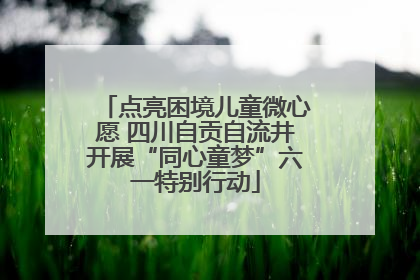点亮困境儿童微心愿 四川自贡自流井开展“同心童梦”六一特别行动