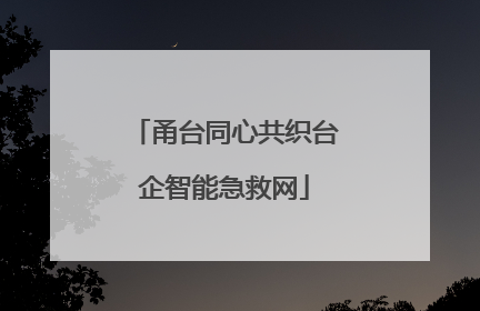 甬台同心共织台企智能急救网