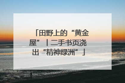 田野上的“黄金屋”丨二手书页浇出“精神绿洲”