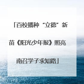 百校播种“立德”新苗《阳光少年报》照亮南召学子求知路