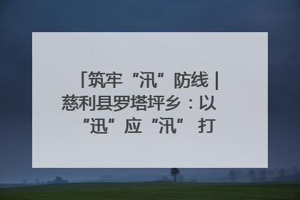 筑牢“汛”防线｜慈利县罗塔坪乡：以“迅”应“汛” 打赢暴雨防御战