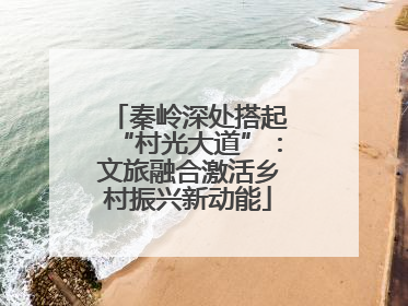 秦岭深处搭起“村光大道”：文旅融合激活乡村振兴新动能