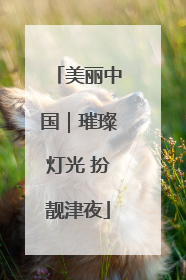 美丽中国｜璀璨灯光 扮靓津夜