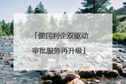 便民利企双驱动 审批服务再升级