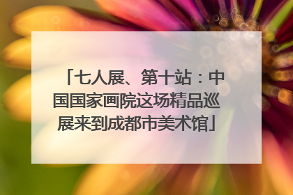 七人展、第十站：中国国家画院这场精品巡展来到成都市美术馆