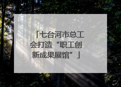 七台河市总工会打造“职工创新成果展馆”