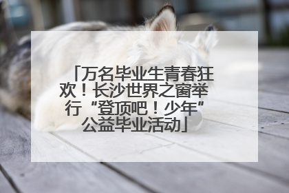 万名毕业生青春狂欢！长沙世界之窗举行“登顶吧！少年”公益毕业活动