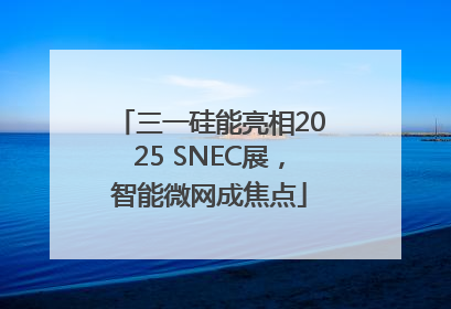 三一硅能亮相2025 SNEC展，智能微网成焦点