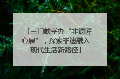 三门峡举办“非遗匠心展”，探索非遗融入现代生活新路径