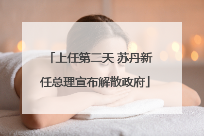 上任第二天 苏丹新任总理宣布解散政府