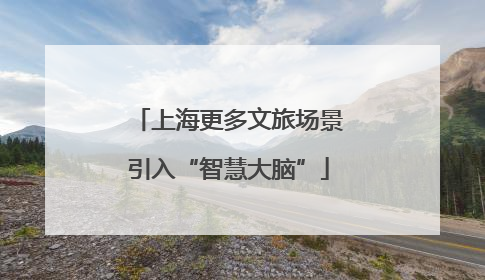 上海更多文旅场景引入“智慧大脑”