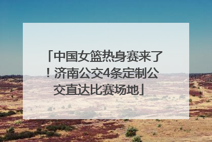 中国女篮热身赛来了！济南公交4条定制公交直达比赛场地