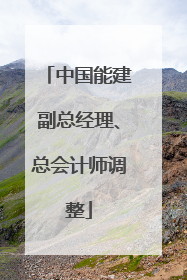 中国能建副总经理、总会计师调整