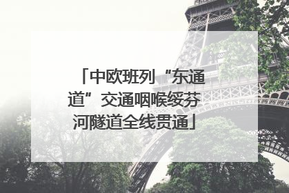 中欧班列“东通道”交通咽喉绥芬河隧道全线贯通