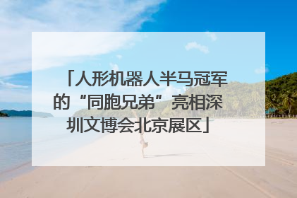 人形机器人半马冠军的“同胞兄弟”亮相深圳文博会北京展区