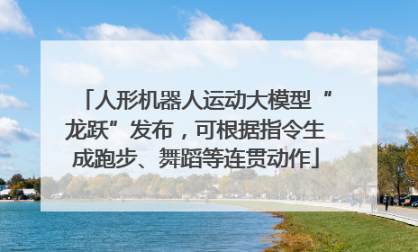 人形机器人运动大模型“龙跃”发布，可根据指令生成跑步、舞蹈等连贯动作