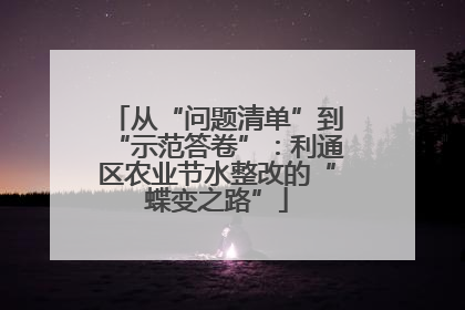 从“问题清单”到“示范答卷”：利通区农业节水整改的“蝶变之路”