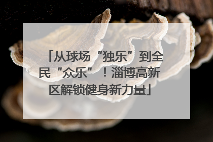 从球场“独乐”到全民“众乐”！淄博高新区解锁健身新力量