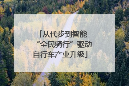 从代步到智能 “全民骑行”驱动自行车产业升级
