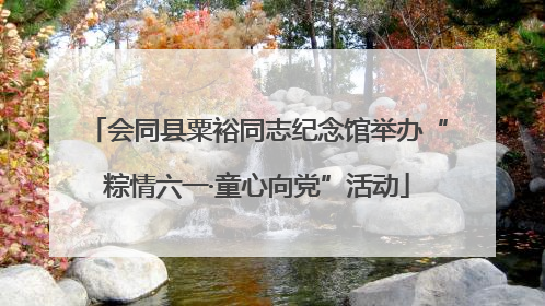 会同县粟裕同志纪念馆举办“粽情六一·童心向党”活动