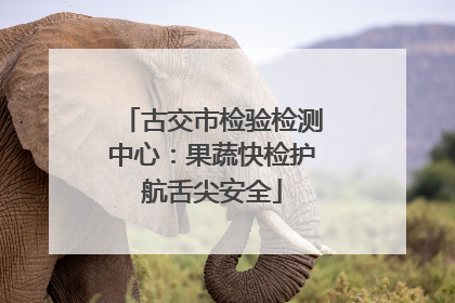 古交市检验检测中心：果蔬快检护航舌尖安全