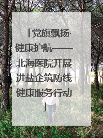 党旗飘扬·健康护航——北海医院开展进盐企筑防线健康服务行动