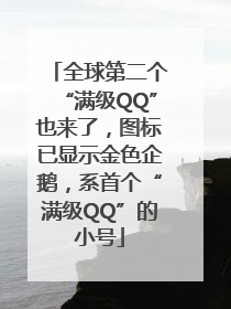 全球第二个“满级QQ”也来了，图标已显示金色企鹅，系首个“满级QQ”的小号