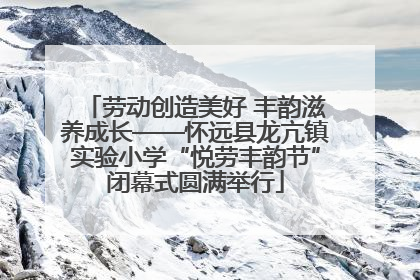 劳动创造美好 丰韵滋养成长——怀远县龙亢镇实验小学“悦劳丰韵节”闭幕式圆满举行