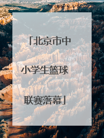 北京市中小学生篮球联赛落幕