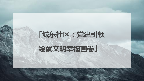 城东社区：党建引领绘就文明幸福画卷