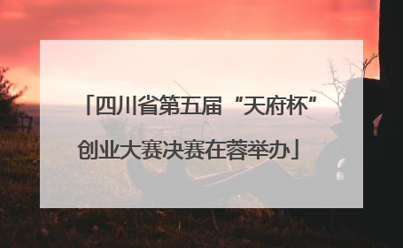 四川省第五届“天府杯”创业大赛决赛在蓉举办