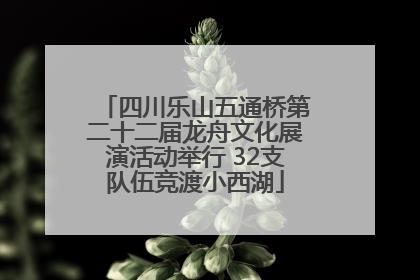 四川乐山五通桥第二十二届龙舟文化展演活动举行 32支队伍竞渡小西湖