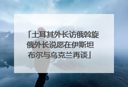 土耳其外长访俄斡旋 俄外长说愿在伊斯坦布尔与乌克兰再谈