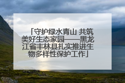 守护绿水青山 共筑美好生态家园——黑龙江省丰林县扎实推进生物多样性保护工作