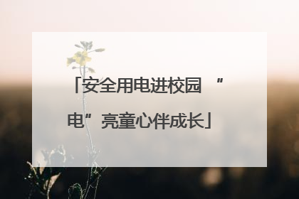 安全用电进校园 “电”亮童心伴成长