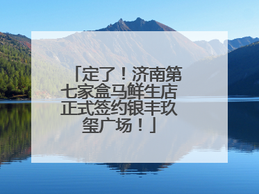 定了！济南第七家盒马鲜生店正式签约银丰玖玺广场！