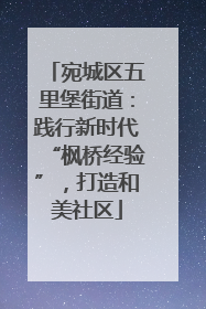 宛城区五里堡街道：践行新时代“枫桥经验”，打造和美社区