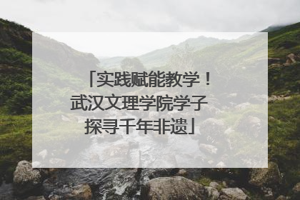 实践赋能教学！武汉文理学院学子探寻千年非遗