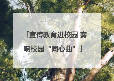 宣传教育进校园 奏响校园“同心曲”