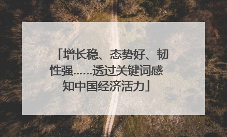 增长稳、态势好、韧性强……透过关键词感知中国经济活力